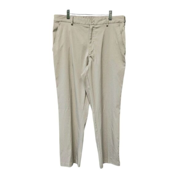 Nike Other - Nike Dri-Fit Men Tan Golf Pants Standard Fit Khaki Tan Colored Chino Size 34x32